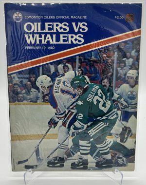 Edmonton Oilers Official Magazine Febuary 19 1982 VS Whalers!