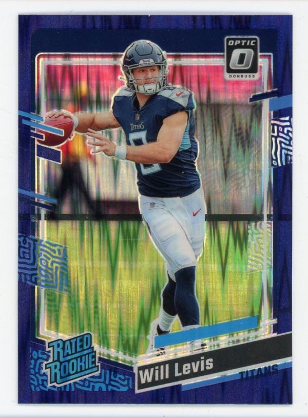 Will Levis 2023 Panini Donruss Purple Shock Rated Rookie #298