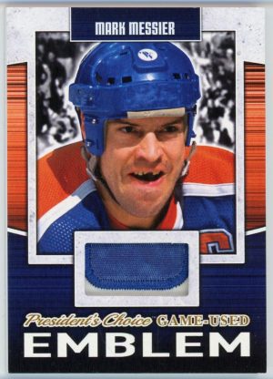 Mark Messier 2018 President Choice Game Used Emblem Patch /5 #GUE-26