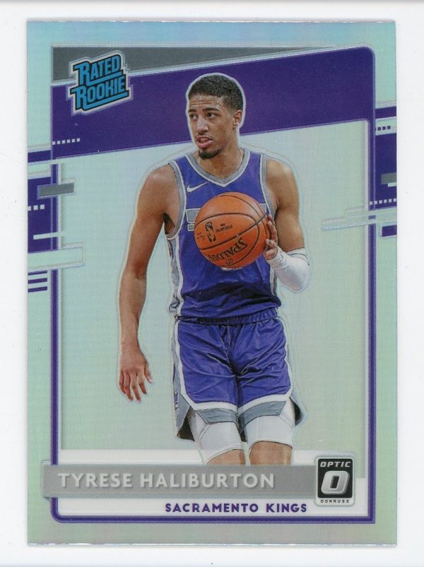 Tyrese Haliburton 2020-21 Panini Donruss Optic Rated Rookie Holo #162