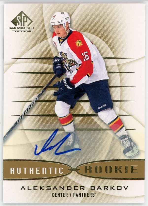 Aleksander Barkov 2013-14 UD SP Game Used Authentic Rookie Auto #160