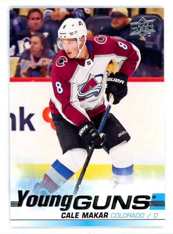 Cale Makar 2019-20 Upper Deck Young Guns Rookie Card #493