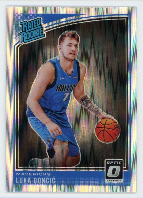 Luka Doncic 2018-19 Panini Donruss Optic Shock Rated Rookie #177