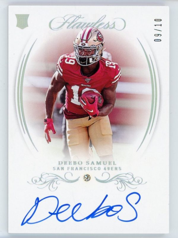 Deebo Samuel 2019 Panini Flawless Diamond Rookie Auto 09/10 #RGS-DSA