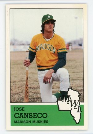 Jose Canseco 1983 Fritsch Baseball Rookie Card #13