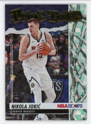 Nikola Jokic 2021-22 Panini NBA Hoops Prime Twine 10/10 Card #12