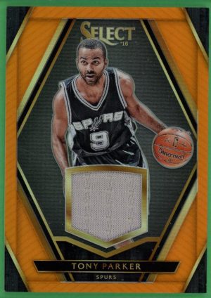 Tony Parker 2015-16 Panini Select Orange Jersey Card /49 #51