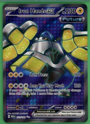 Iron Hands EX Pokemon Paradox Rift Illustartion Rare 223/182