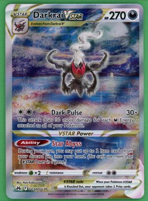 Darkrai VSTAR Pokemon Crown Zenith Full Art GG50/GG70