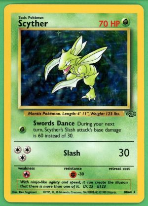 Scyther Pokemon Jungle Holo 10/64