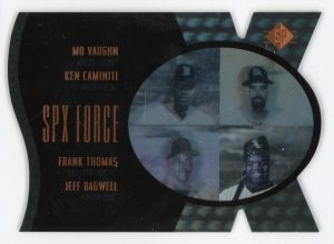 Vaughn/Caminiti/Thomas/Bagwell 1997 SPx Force Die-Cut 064/500 #3