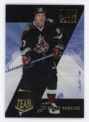 Jeremy Roenick 1996-97 Pinnacle Zenith Z Team Acetate Card #10