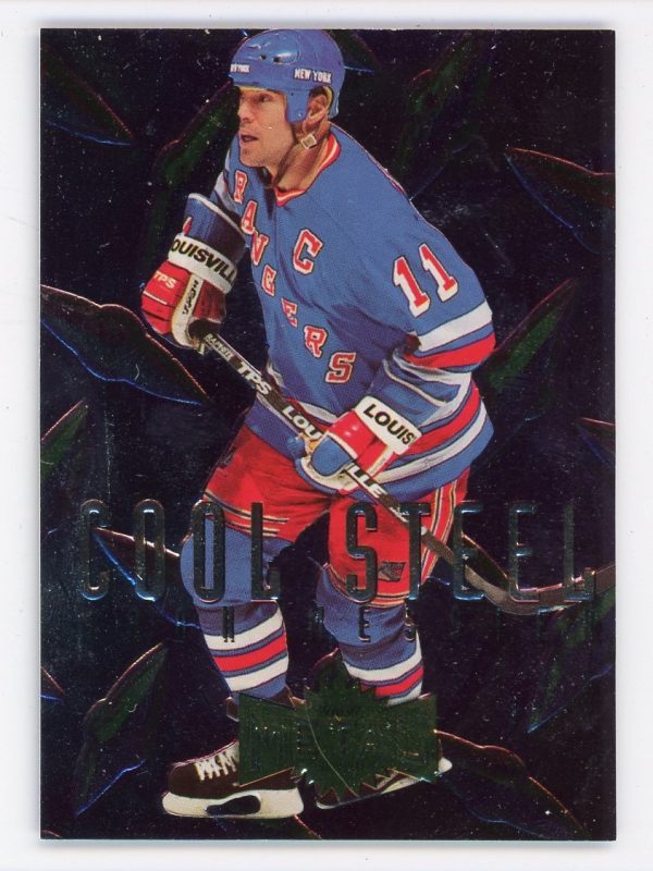 Mark Messier 1996-97 Skybox Metal Universe Cool Steel Insert #8