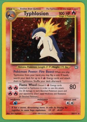 Typhlosion Pokemon Neo Genesis Holo 18/111