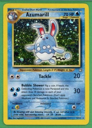 Azumarill Pokemon Neo Genesis Holo 2/111