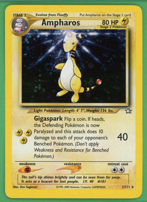 Ampharos Pokemon Neo Genesis Holo 1/111