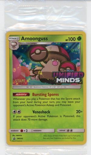 Pokemon Sun & Moon Unified Minds Staff Prerelease Promo Set Sealed!