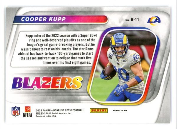 Cooper Kupp 2022 Panini Donruss Optic Blazers Insert #B-11