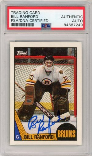 Bill Ranford 1987-88 Topps Rookie Card #13 Auto PSA/DNA