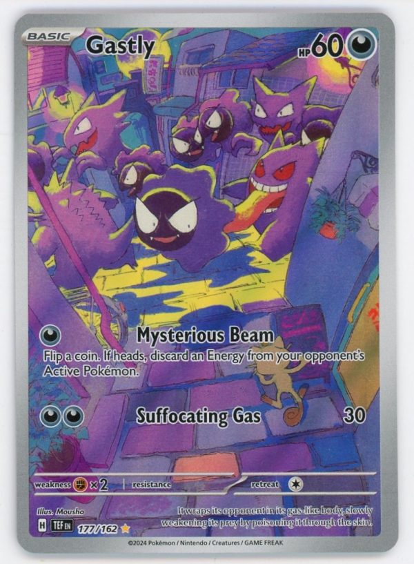 Gastly Pokemon Temporal Forces Illustration Rare 177/162