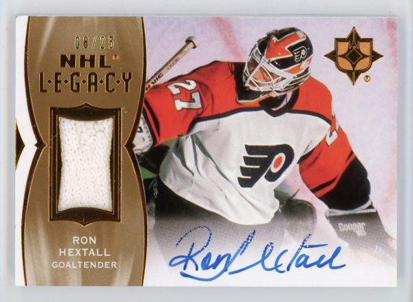 Ron Hextall 2020-21 Ultimate NHL Legacy Patch Auto 08/25 #LA-RH