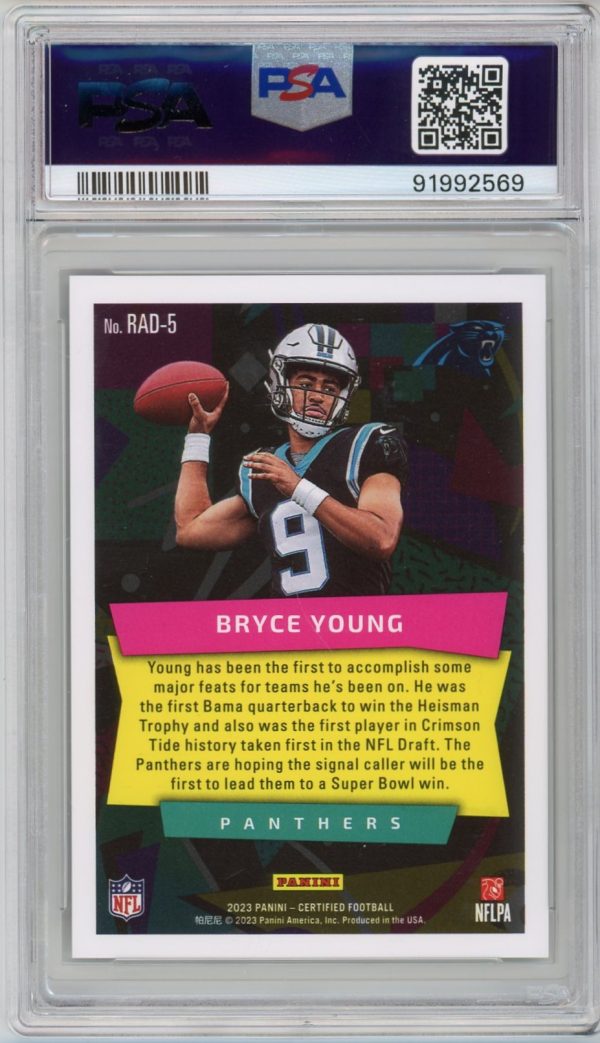 Bryce Young 2023 Panini Certified Radical Rookies #RAD-5 PSA 10 POP 6!