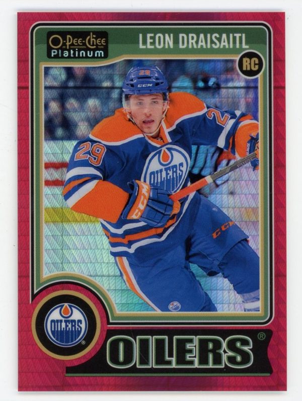 Leon Draisaitl 2014-15 OPC Platinum Red Prism /135 Rookie Card #159