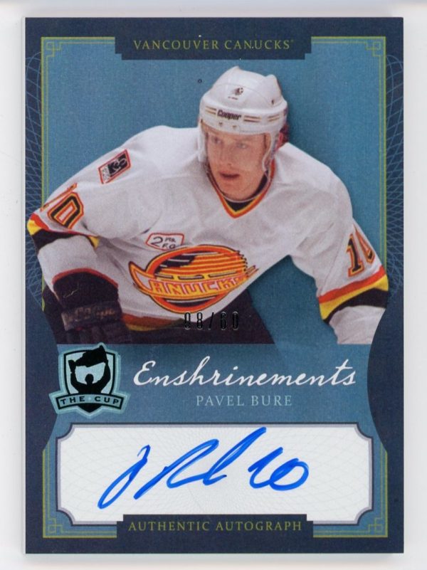 Pavel Bure 2013-14 UD The Cup Enshrinements Auto 08/60 #CE-PB