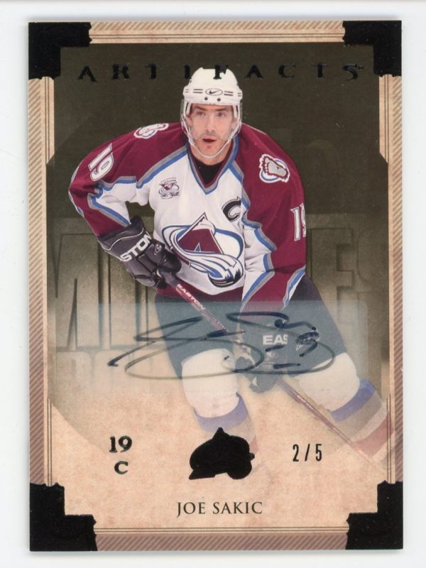 Joe Sakic 2013-14 Upper Deck Artifacts Black Auto 2/5 #41