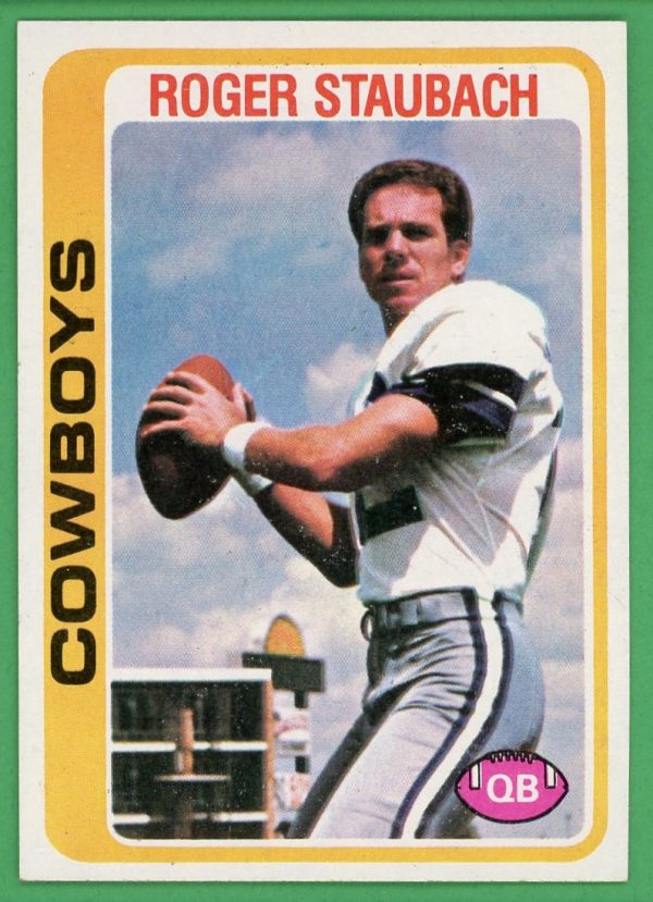 Roger Staubach 1978 Topps Football Card #290