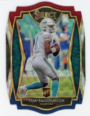 Tua Tagovailoa 2020 Panini Select Tri-Color Prizm Die-Cut RC #145