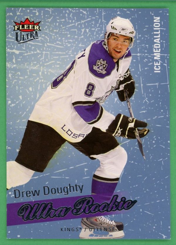 Drew Doughty 2008-09 Fleer Ultra Ice Medallion /100 Rookie Card #259