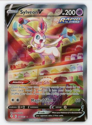 Sylveon V Pokemon Evolving Skies Alt Art Holo Rare 184/203