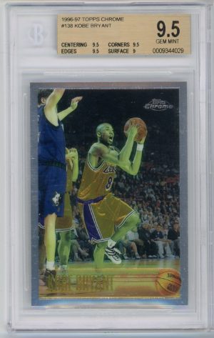 Kobe Bryant 1996-97 Topps Chrome Rookie Card #138 BGS 9.5