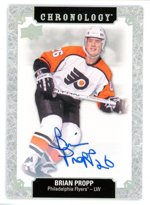 Brian Propp 2018-19 Upper Deck Chronology Auto Card #FH-PH-PR