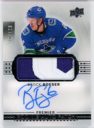 Brock Boeser 2017-18 UD Premier RPA /199 #AR-BB