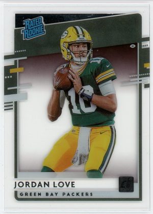 Jordan Love 2020 Panini Chronicles Clearly Rated Rookie #RR-JL