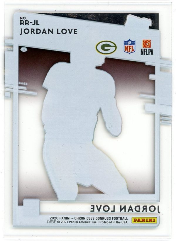 Jordan Love 2020 Panini Chronicles Clearly Rated Rookie #RR-JL