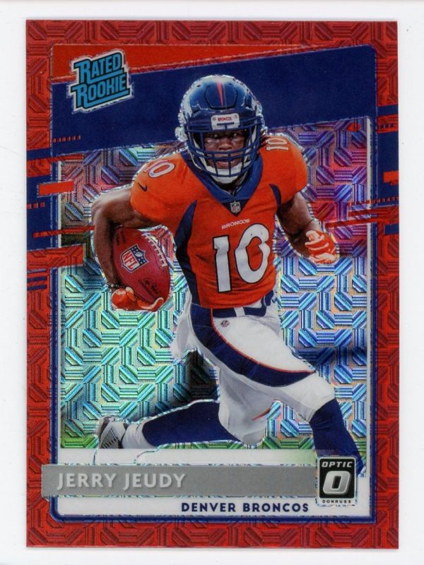 Jerry Jeudy 2020 Panini Donruss Optic Red Mojo Choice Rated Rookie #157