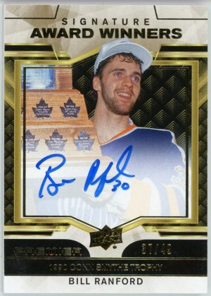 Bill Ranford19-20 UD Premier Signature Award Winners Auto /49 #SA-BR