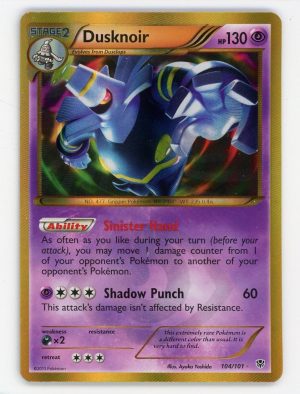 Dusknoir Pokemon Plasma Blast Secret Rare Holo 104/101