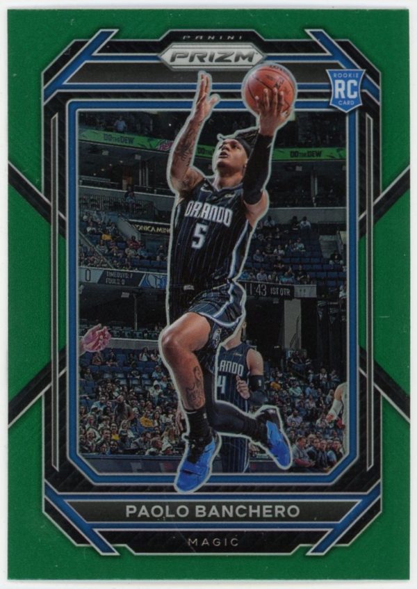 Paolo Banchero 2022-23 Panini Prizm Green Rookie Card #249