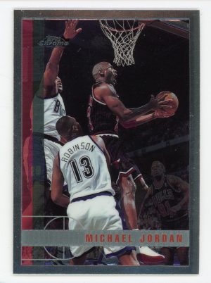 Michael Jordan 1997-98 Topps Chrome Card #123