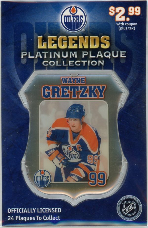 Wayne Gretzky 2007 Edmonton Oilers Legends Platinum Plaque Collection