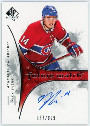 Nick Suzuki 2019-20 UD SP Authentic Retro Future Watch /399 #RFWA-NS