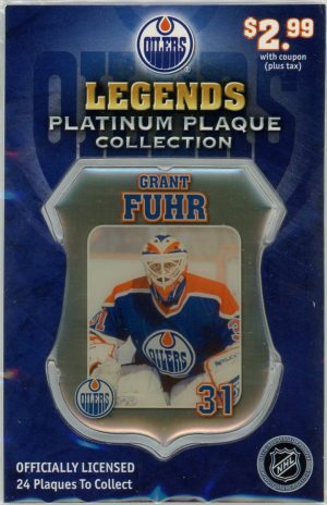 Grant Fuhr 2007 Edmonton Oilers Legends Platinum Plaque Collection