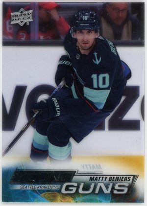 Matty Beniers 2022-23 UD Series 1 Clear Cut Young Guns #213