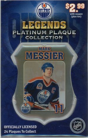 Mark Messier 2007 Edmonton Oilers Legends Platinum Plaque Collection