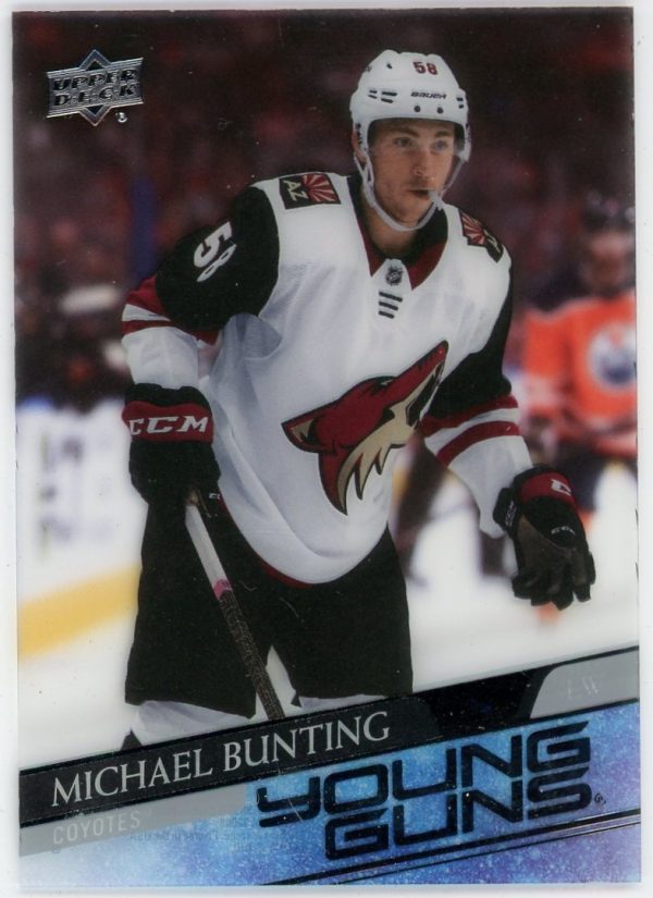 Michael Bunting 2020-21 Upper Deck Extended Clear Cut Young Guns #727