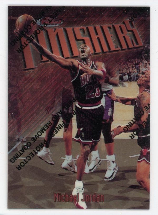 Michael Jordan 1997-98 Topps Finest Finshers w/Coating #39